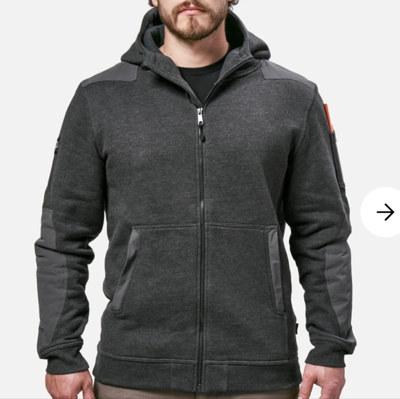 DEWALT Weatherford Men's Large Black Cotton/Poly Hoodie Sweatshirt With Front Pocket And Logo
